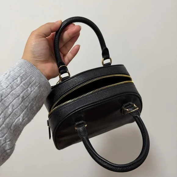 Coach Sydney Satchel Black Handbag - Picture 6 of 8